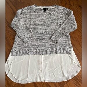 Aqua Two-Fer Sweater